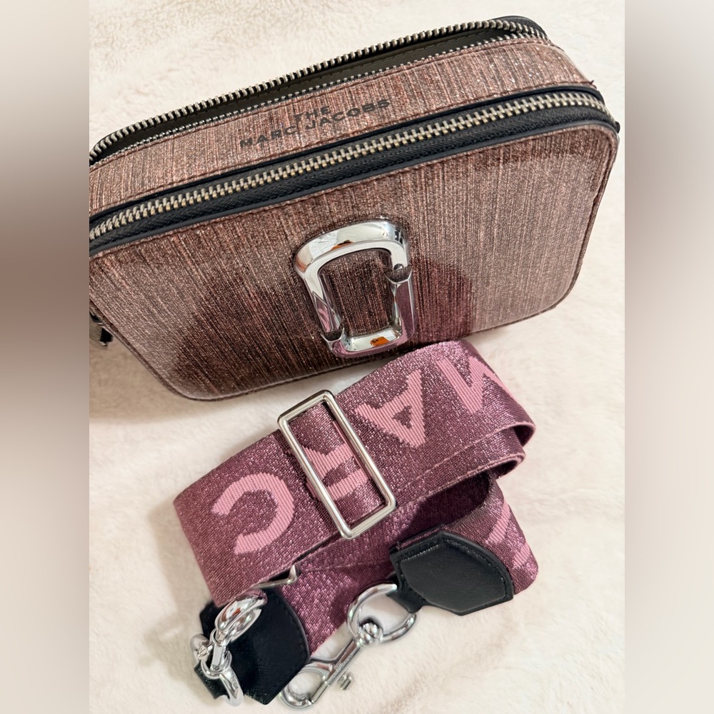 Marc Jacobs Sparkling Pink Strap with Silver Clasp